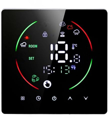 KIMISS Smart Termostat WiFi APP Fjärrkontroll - Programmerbar Golvvärmekontroll för Hem AC med 7 Dagars Schema och Användarvänlig LED-skärm
