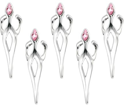 HAISENG 5 Stück Rüstungsringe Für Männer Und Frauen Neutrale Minderheit Gothic Punk Fingerspitzenringe Pflegeleicht Wartungsarm Modischer