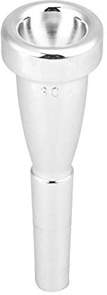 Trompeten Mundstück, Kupfer Trompete Mundstück für 3C Größe Musikinstrument(Silber), professionelle Musiker, Klavierlehrer, Musikschüler, Musikamateure