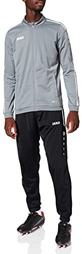 JAKO Herren Trainingsanzug Polyester Striker 2.0, steingrau/weiß, L, M9119