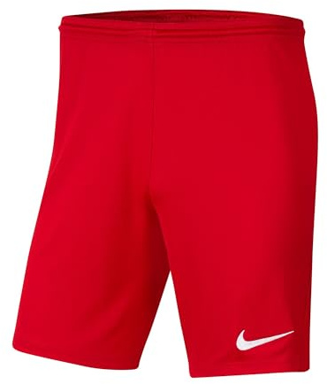 NIKE Boys Dri-fit Park 3 Shorts, University Red/White, L EU