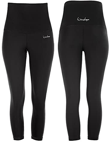 WINSHAPE Legging Fonctionnel Power Shape 7/8 - Taille Haute - Hwl302 - Noir Slim, Femme, Leggings, HWL302, Noir, m