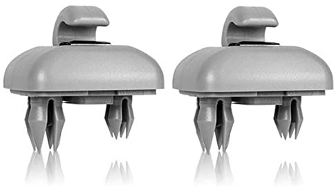 Guidre Soporte de Coche para Parasol, 2 Unidades, Ganchos para parasoles compatibles con A1, A3, A4, A5, Q3, Q5 (8E0, 857, 562), A7, B6, B7, B8, S4, S5 (Gris)