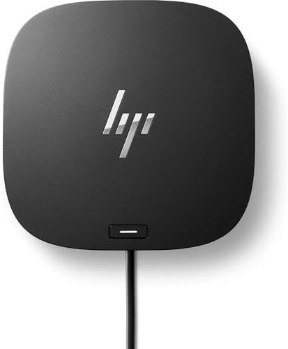HP G5 Essential Docking station | Thunderbolt | USB 3.0 | 2 X 1.4 DisplayPort | HDMI 2.0 | Audio | RJ-45 | Nero incluso alimentatore di rete da 120 Watt (Renewed)