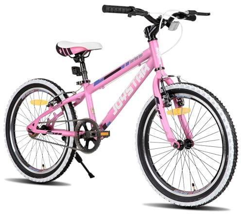 JOYSTAR Lubbock Bicicleta Infantil de 20 Pulgadas para niños y niñas de 7 a 11 años Bicicleta de montaña rígida para niños con 1 Velocidad, Rosa