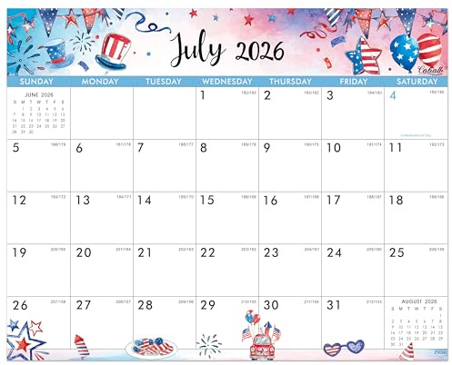 2026-2027 Magnetic Calendar - 2026-2027 Calendar from Jul.2026 - Dec.2027, Magnetic Calendar for Refrigerator, 8 × 10, Tear-off Pad, Perfect Fridge Calendars for Refrigerator - Seasonal Theme