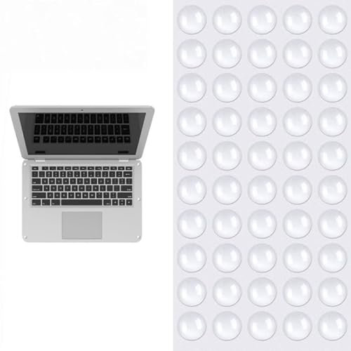 50 Pcs Clear Soft Close Pads - Rubber Feet Pads, Door Handle Protectors, Soft Close Dampers - Self-Adhesive Silicone Stoppers
