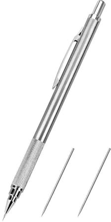 Punzonado central automático con resorte para metal, madera, vidrio, herramienta de perforación con trazos ajustables