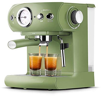 Cafetera Espresso, Cafetera Semiautomática de 19 Bares, Cafetera Espresso Todo en Uno de 960 W, Capuchino y Latte (Verde) (Verde) La Nueva