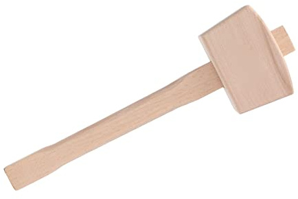 VBESTLIFE Mazos de Madera para Carpintería, Martillo de Carpintero de Haya con Agarre Cómodo, Ligero para Cincel, Carpintería