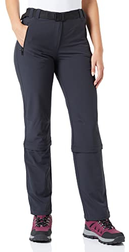 CMP Damen Stretch Zip Off Trousers Hose, Anthrazit,D46