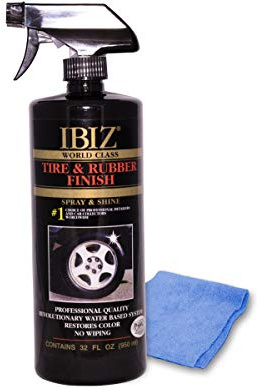 IBIZ® Tire Shine Spray. Instant Tire & Rubber Shine. Premium, Professional Grade Tire Cleaner Spray.