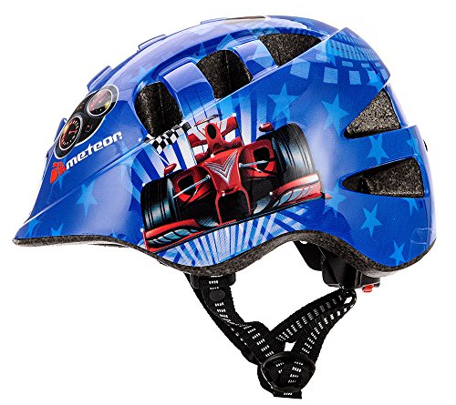 Kinder Fahrradhelm Skaterhelm Sicherheitshelm METEOR MA-2 Racing Size S 48 bis 52 cm 210 g