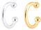 Elli Ohrringe Damen Earcuff Set Bi-Color Kugel Geo Minimal in 925 Sterling Silber