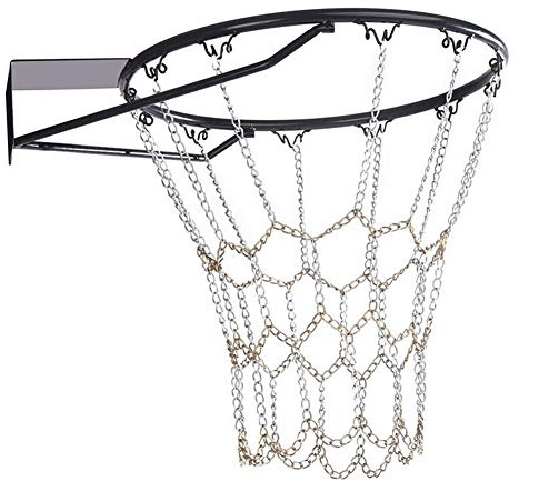 Heavy Duty Galvanized Steel Chain Basketball Net, Durable Heavy Duty Anti-rust Indoor and Outdoor Sporting Goods Basketball Net or Most Standard Hoops