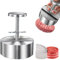 ISOI Burger Press Maker, 304 Stainless Steel Adjustable Hamburger Patty Maker + 100 Sheets Baking Paper, Non Stick Patty Making Molds Are Suitable for Beef Hamburger, BBQ, BPA Free.