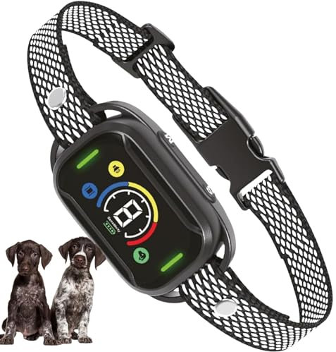 Collar Antiladridos y Adiestramiento Vibración para Perros | Tamaño Ajustable |7 Niveles de Vibración y 3 Modos de Trabajo | Recargable y Resistente al Agua | Cumple Ley Bienestar Animal 2024