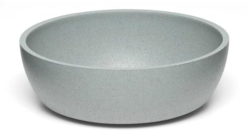 Loving Pets - Dolce Bamboo - Eco-Friendly Pet Bowls & Dishes for Dog, Cats, Puppy Food and Water Bowl -Sustainable and Dishwasher Safe, Made with Real Bamboo (Small, Slate-Grey)