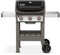 Weber Spirit II E-310 GBS Gas Grill, 3 Burners, 60 x 46cm Grilling Area, Warming Rack, Lid Thermometer, Foldable Side Table (left), 4 Wheels - Black/Silver