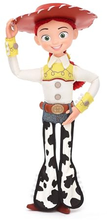 Disney Store Official - Pixars Toy Story - Jessie - Interaktive sprechende Actionfigur - 36 cm - Cowgirl-Puppe mit Zugband - Über 15 englische Sätze - Interagiert mit anderen Charakteren - Ab 3 Jahren