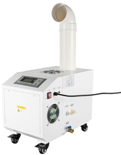 Ultrasonic Industrial Humidifier, 3kg/H Commercial Air Humidifier Sprayer Agricultural Automatic Mist Cooling Whole House Machine, 10L Large Volume for Warehouse Greenhouse Garden Industrial