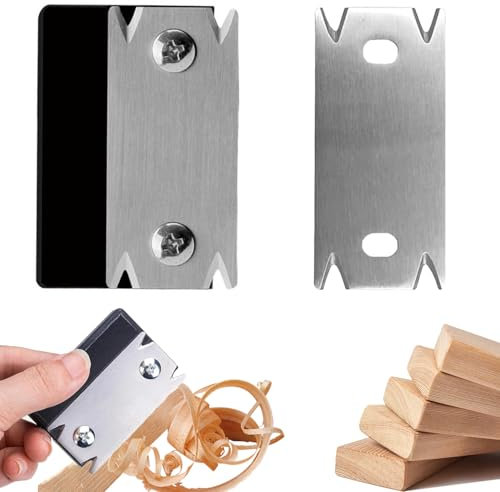 Recortadora de Bordes para Carpintería, Cepilladora Manual para Rebabas, Cortador Manual de Bandas de Bordes con 1 Repuesto de Hoja