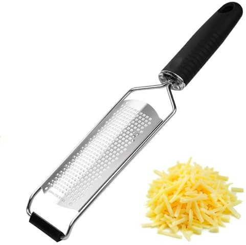 VIFERR Cheese Grater Stainless Steel Handheld Lemon Zester Multifunctional Vegetable Slicer for Vegetables Fruits Chocolate,Potato,Ginger and Garlic Carrot Shredder Zester