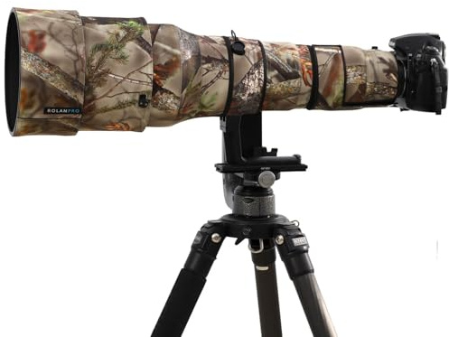 ROLANPRO Vattentätt linsskydd för Nikon AF-S 600mm F4G ED VR Kamouflage Regnskydd Linsskyddsfodral Vapenväska #20 Jungle Camo