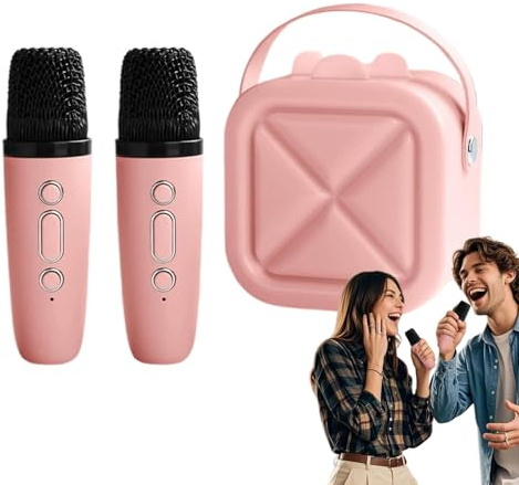 Appareils karaoké - Combo pour haut-parleurs pour microphones mobiles, audio sans fil, spectacle de lumières colorées, équipement de chant, effets sonores, lecteur de musique portable,