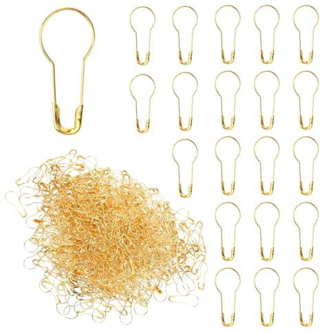 600 Spille da Balia in Metallo Spillo Calabash Dorate Spilla di Sicurezza a Forma di Pera per Artigianato Abbigliamento Etichette Fai Da Te