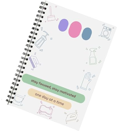Xummpxuk Liste de contrôle de nettoyage – Carnet de tâches | Guide d'entretien ménager modifiable pour restaurant, maison, cuisine, désencombrement, tâches ménagères et adultes