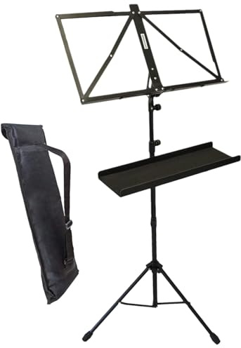 keepdrum MUS3BK notställ svart med K-M 12218 hylla