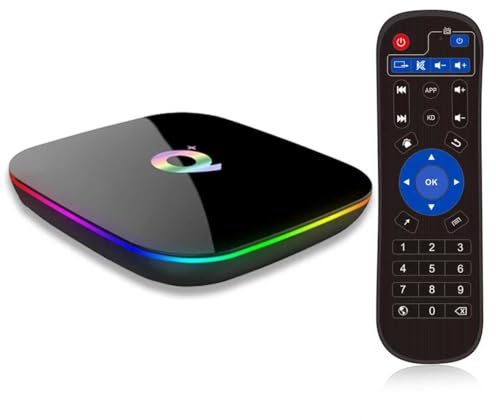 Pulsefell Android 10.0 TV Box, Smart TV Box 4GB RAM 32GB ROM H616 Quad-Core Cortex-A53 GPU, Boitier TV Android Support 6K Ultra HD WiFi 2.4GHz