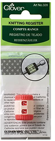 Clover Knitting Register Red 5 Height X 2 Length X 0.8 Width