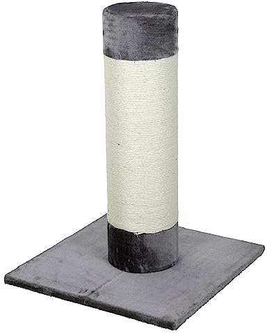 Kerbl Pet Kratzbaum Opal Ultra, Kratz- und Klettersäule für große Katzen, massive Ausführung, Höhe 80 cm, Ø 22 cm, Grau