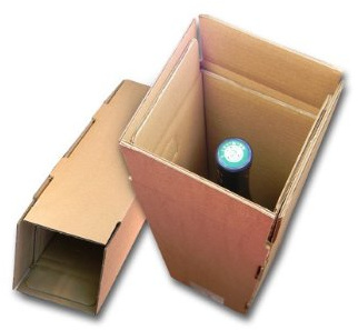 Lot de 100 cartons spéciaux pour expédier 1 bouteille