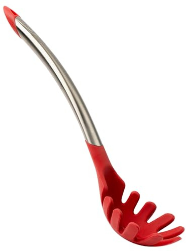 Cuisipro Silicone Spaghetti Server, 12.25-Inch, Red, Red (7112512L)