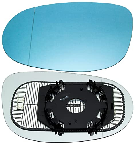 TarosTrade 57-0669-L-7621 Vetro Specchietto Retrovisore Riscaldabile Blu Lato Sinistro