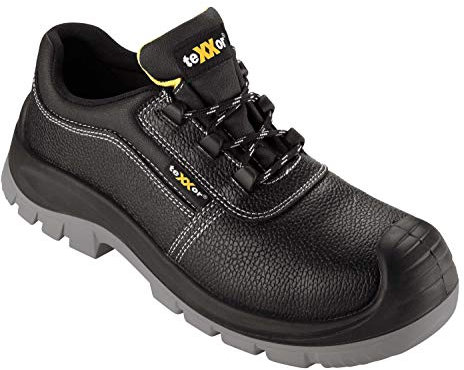 teXXor® S3-Sicherheitshalbschuhe CALAIS, schwarz/schwarz, Gr. 45