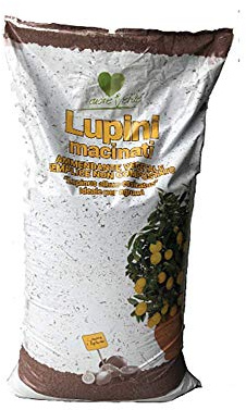 Vialca LUPINI MACINATI Sacco kg.25 Fertilizzante Biologico SPECIFICO per AGRUMI (Limone, Arancio, Mandarino, Azalee, CAMELIE)