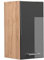 Vicco Hängeschrank R-Line, hängender Küchenschrank, Anthrazit Hochglanz/Goldkraft Eiche, 30 cm
