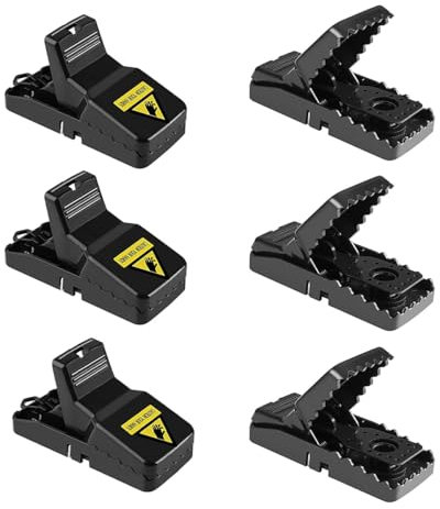 Novo35-4 pack, Reusable Mouse Traps- one click set mouse traps, that kill instantly, efficent and effective rodent control. For internal or external use. 4, 6 or 10 packs available.