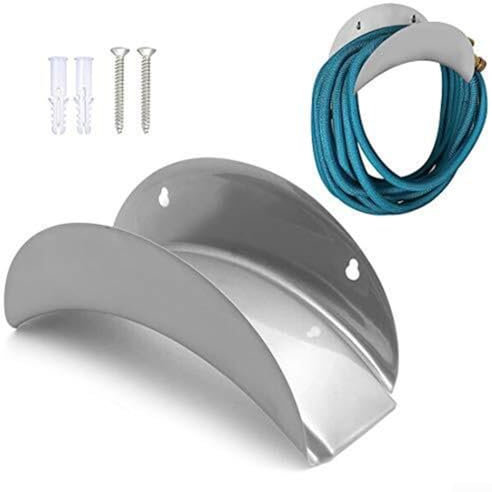 Conserva in modo efficiente il tuo tubo dell'acqua con questo supporto per tubo da giardino con montaggio a parete