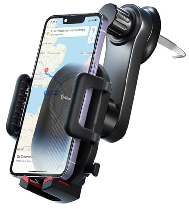 EASY SPEED Soporte teléfono para el Coche, Soporte Móvil Coche Universal del Aire Ventilación,Compatible con iPhone 15 14 13 12 11 y Otros de 4 a 7,9