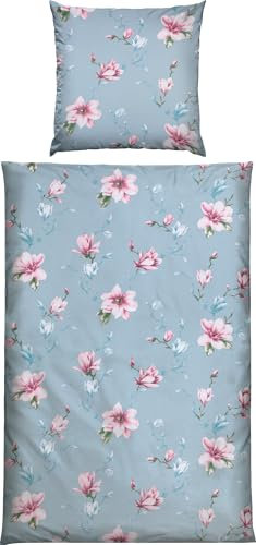 REDBEST Bettwäsche Single-Jersey bleu Größe 1x 135x200 cm + 1x 80x80 cm