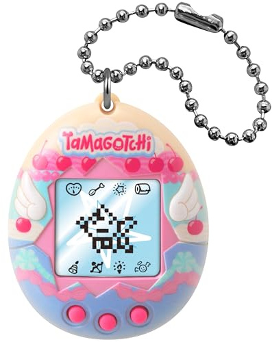 BANDAI, Tamagotchi Angel Virtual Pet Angel Cake, Flerfärgad 46165 Elektronisk leksak för åldrarna 8+ Ditt favorit elektroniska husdjur med nya spel och karaktärer