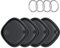 Smart Tag Tracker 4 Pack, Buscador de Objetos Bluetooth Funciona con Buscar Apple (Sólo iOS, Android no Compatible), Rastreo Mundial, Rastreador para Llaves/Equipaje/Cartera, Batería Reemplazable