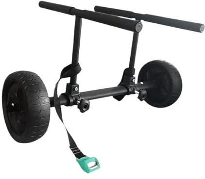 SHENJMAI Carro de Kayak Carro for Kayak con Correas de Amarre, Remolque Universal Aluminio Resistente for