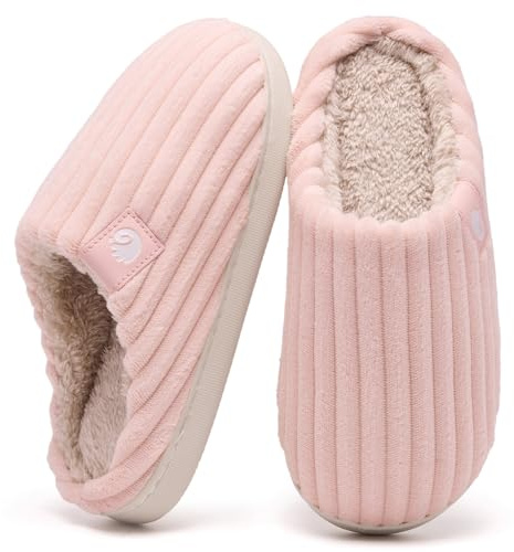 Guyarns Chaussons Femmes Hommes Hiver,Chaud Pantoufles Femmes En mousse à mémoire de forme Velours côtelé Semelle antidérapante Slippers confortables pour l'intérieur l'extérieur