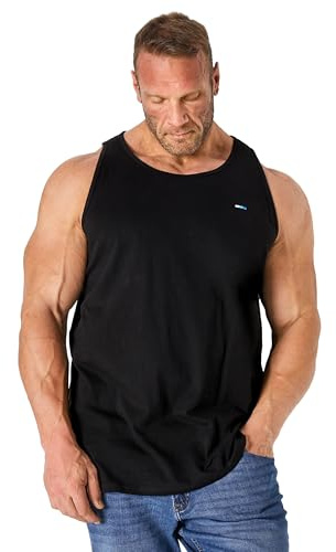 BadRhino Big & Tall Plain Vest Top - Men's - Plus Size Curve